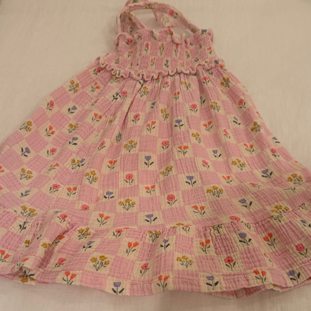 Angel Dear Pink Floral Kids Dress